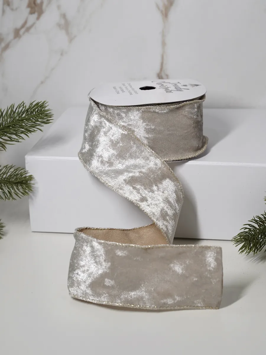 Лента вельветовая декоративная 63мм*4,6м