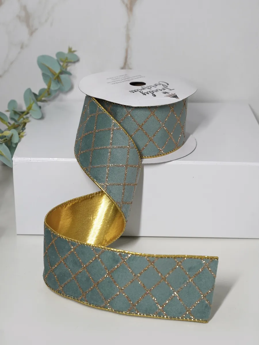Лента вельветовая декоративная 63мм*4,6м